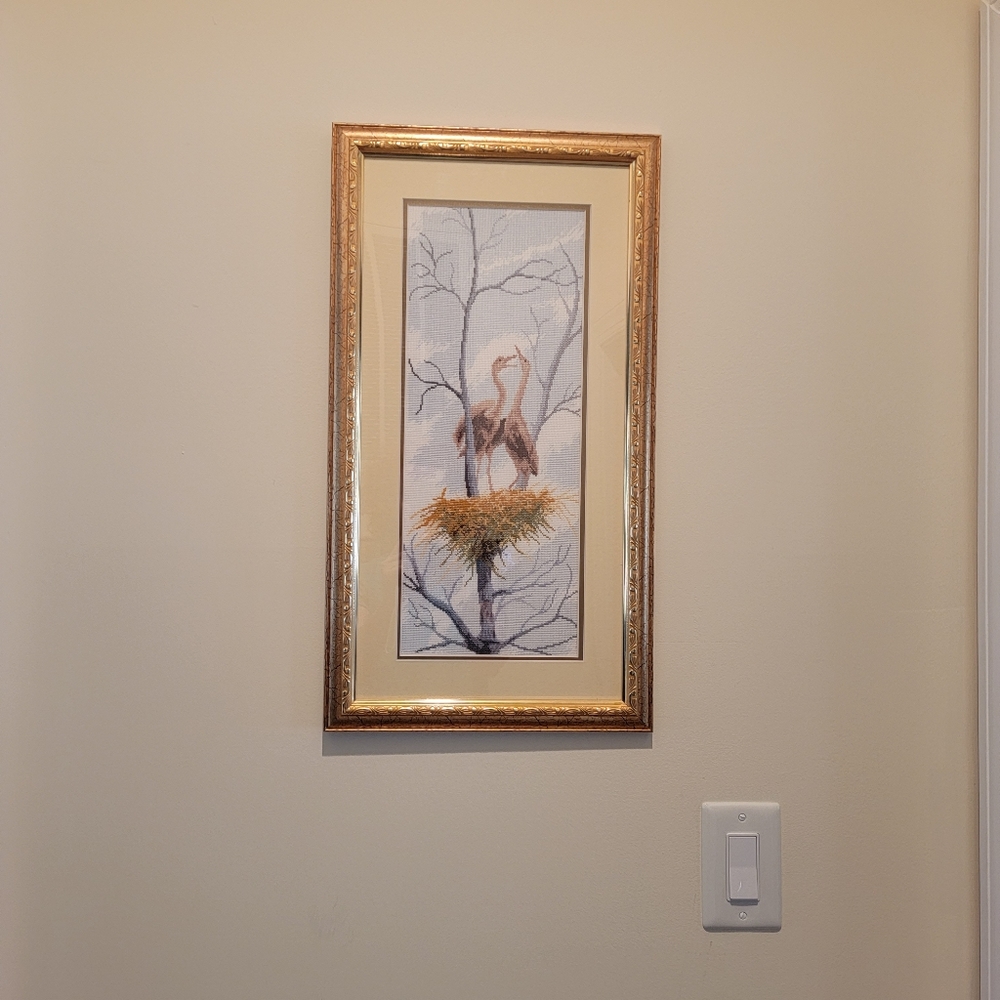 Handmade pictures cross-stitch